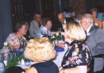 Clock-wise starting with Shirley Kinzer (Karg), Ed Banschbach, Loretta Stamper (Banschbach), Dan Kuckenrider, ?, Cecilia Dennis (Tallichet), Shirley Lawrence Walters - Mrs Kuckenrider at right in back